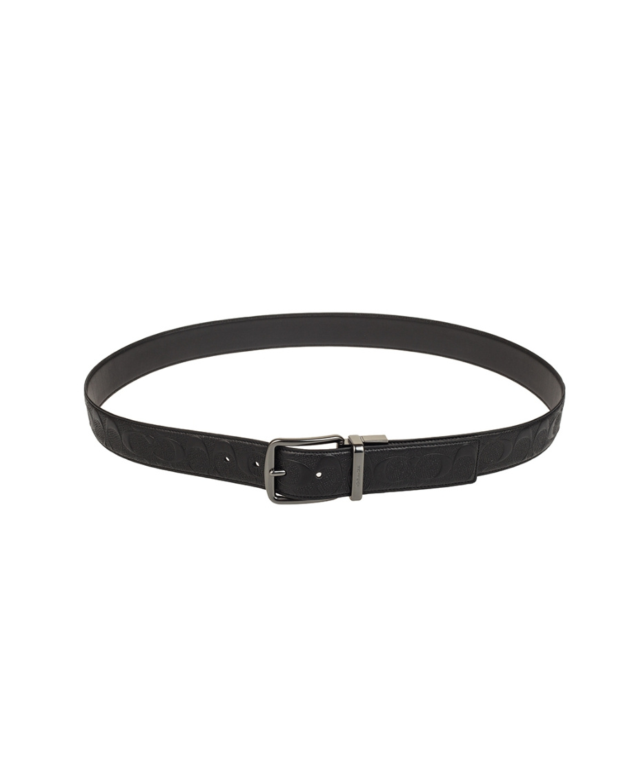 Coach Logo Belt In Black