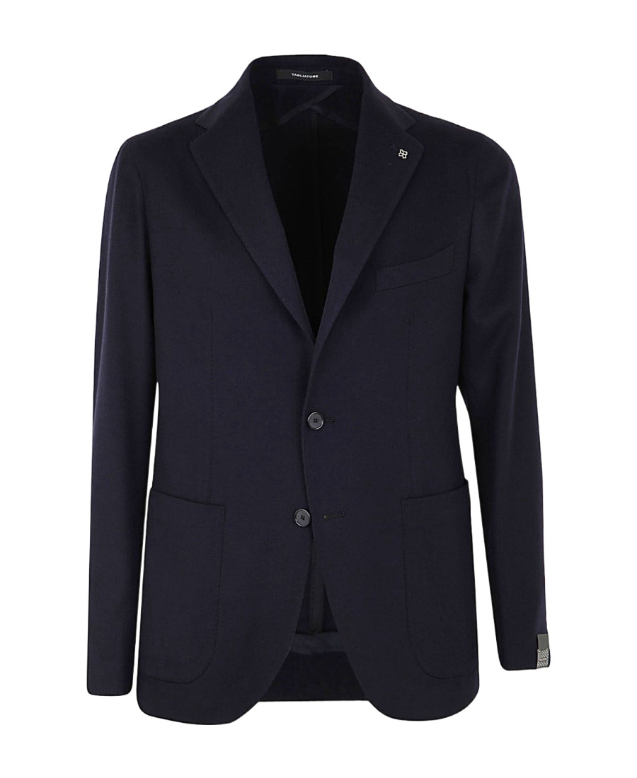 Tagliatore Single-breasted Wool-cashmere Blazer In Blue