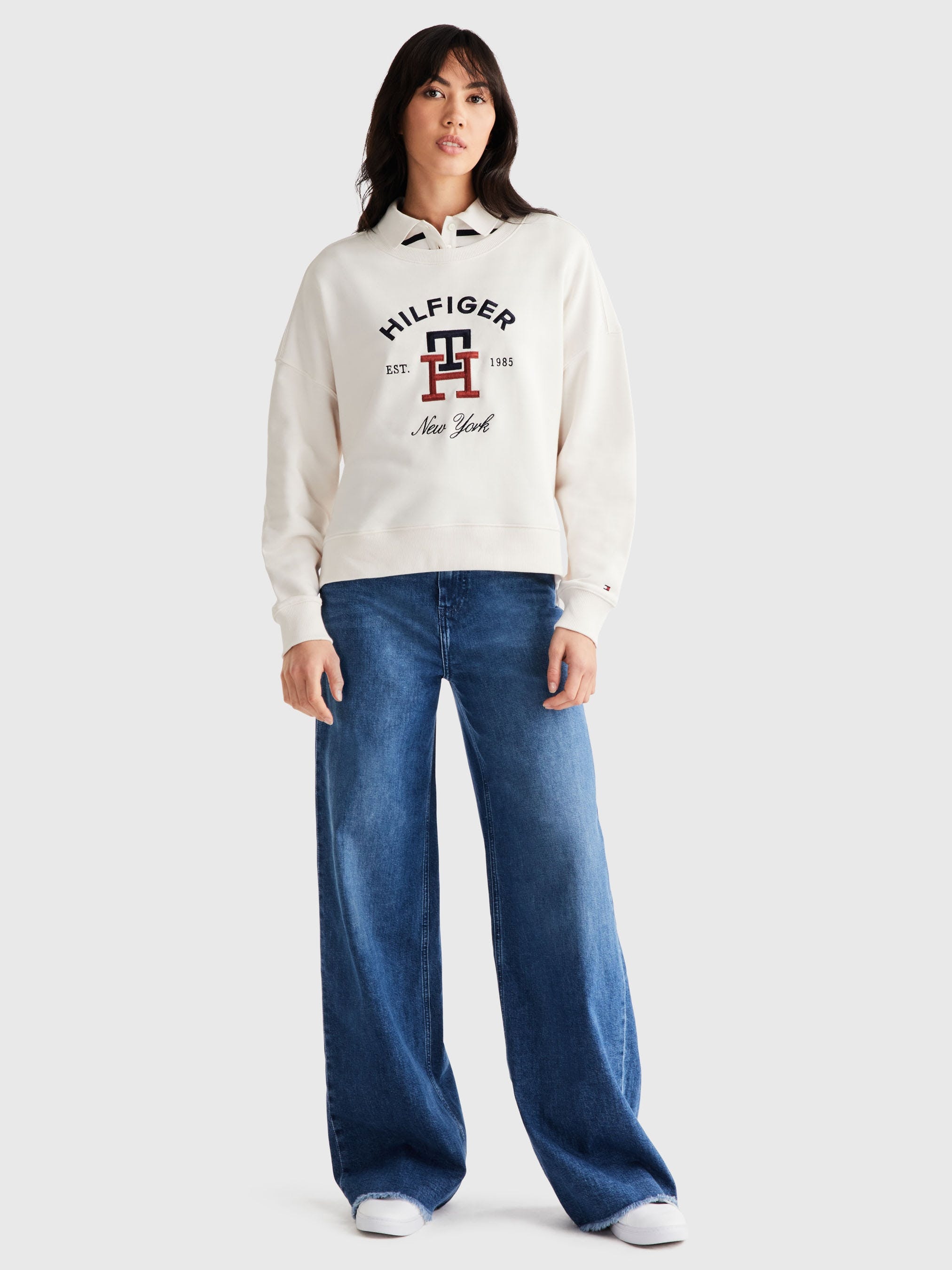 Tommy Hilfiger Long-sleeved Sweater In White