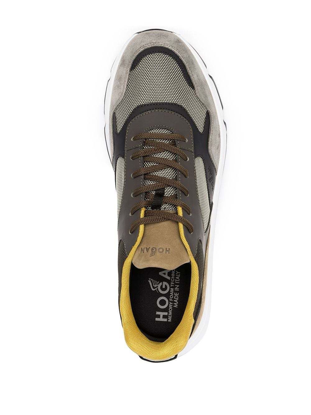 Hogan Colour-block Low-top Sneakers In Black
