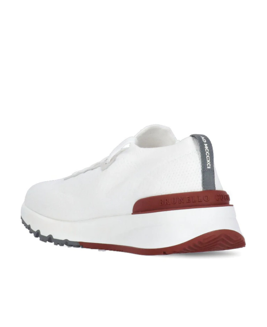 Brunello Cucinelli Leather Low-top Sneakers In White