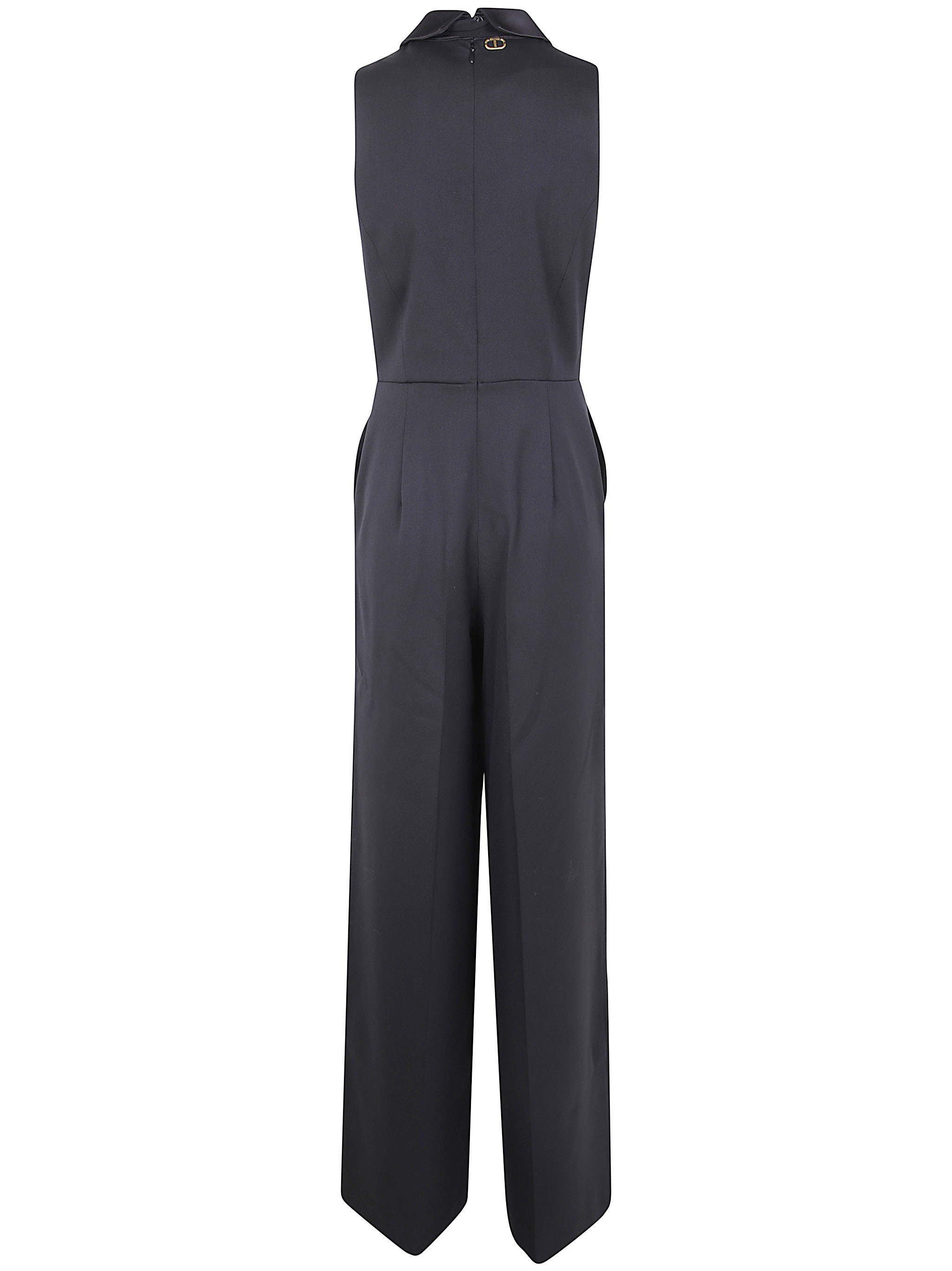 Twinset One-piece Jumpsuit Without Sleeves In Black