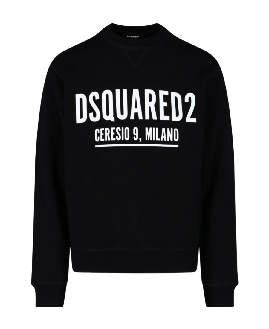 Dsquared2 Logo Printed Crewneck Sweatshirt In Black