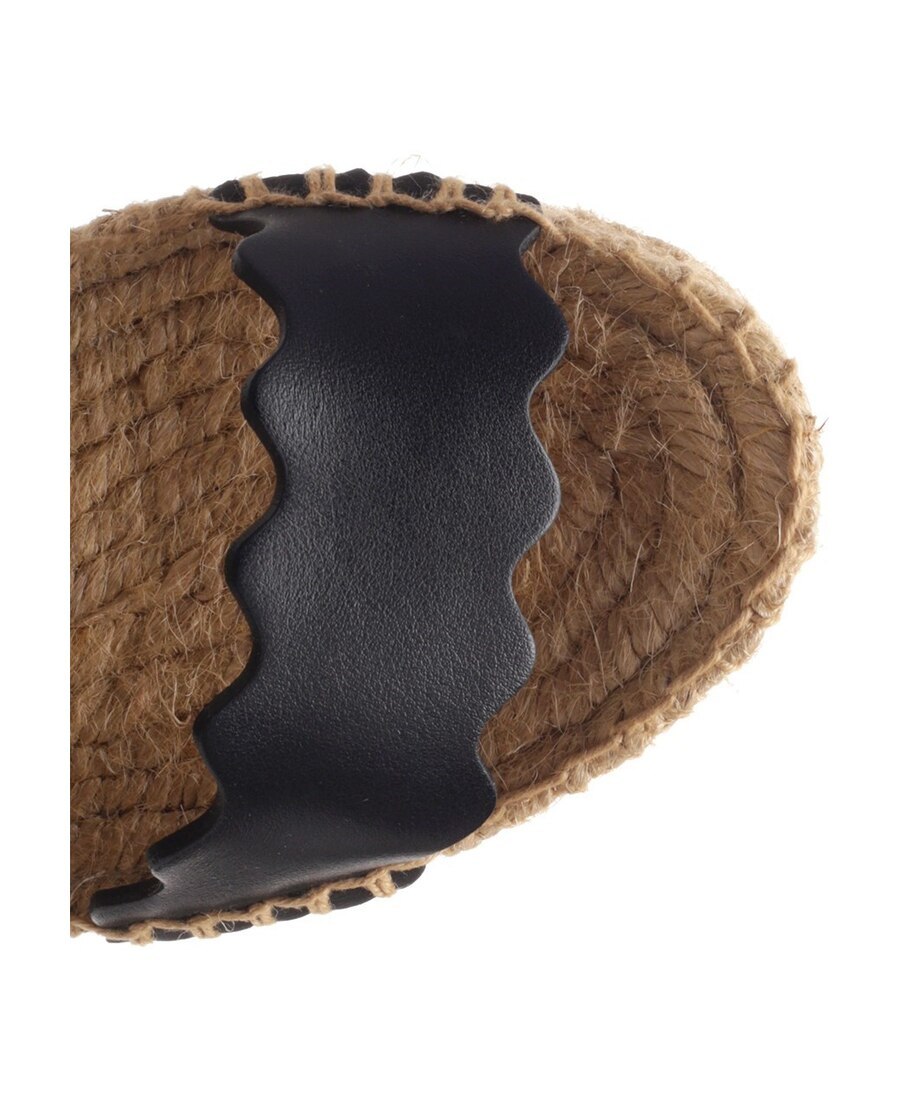 Chloé Lauren Leather Espadrille Platform Wedge Sandal In Multi