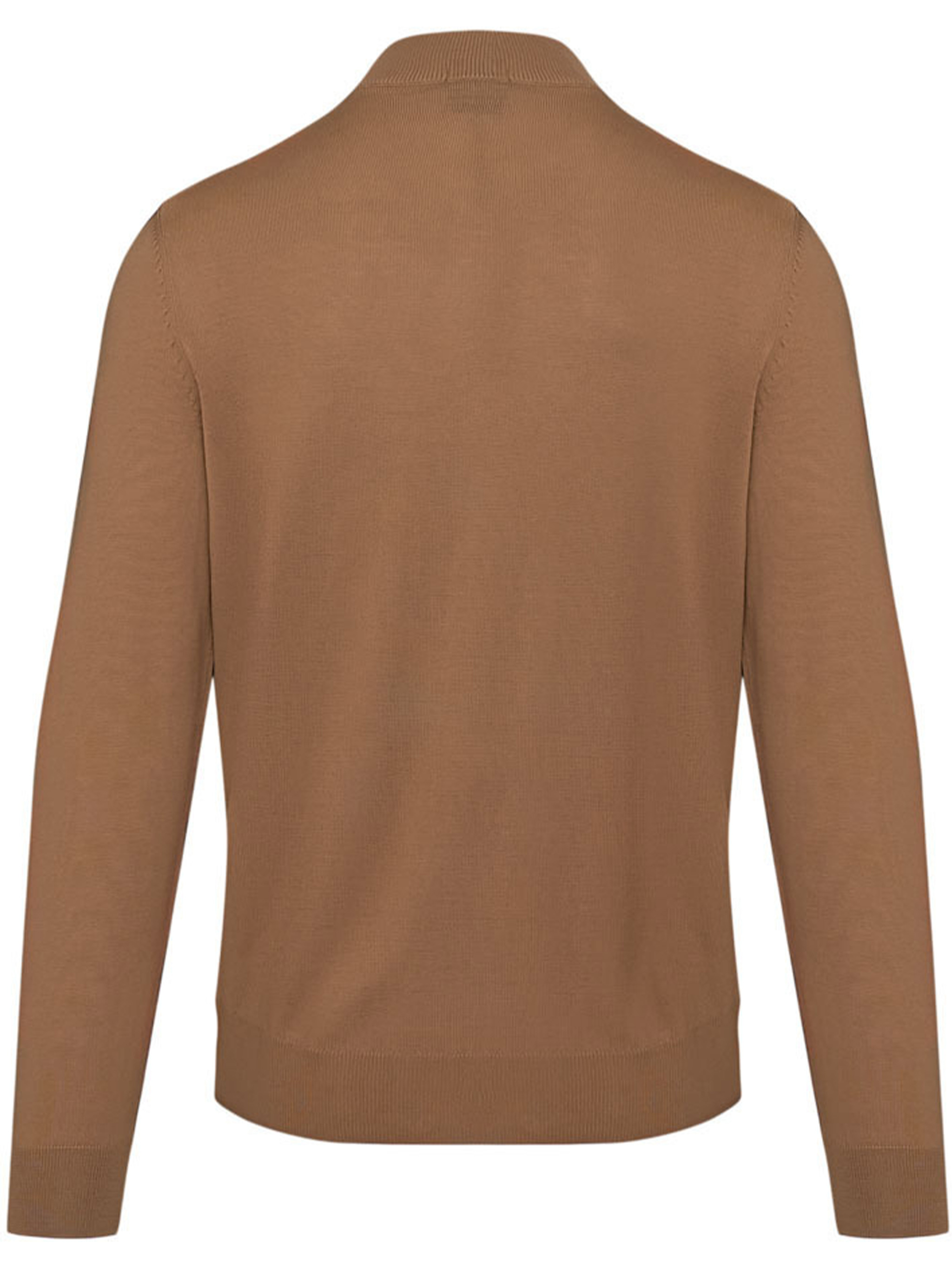 Hugo Boss Long Sleeve Cardigan In Brown