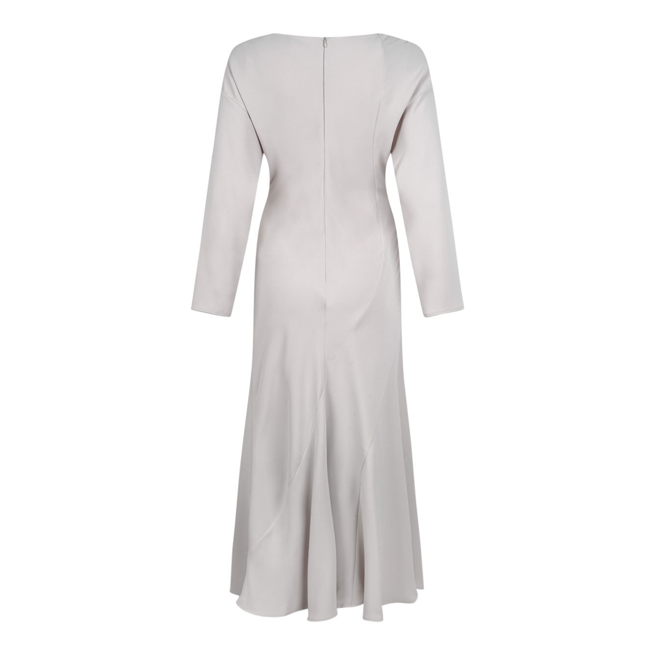P.a.r.o.s.h Long-sleeve Flared Dress In White