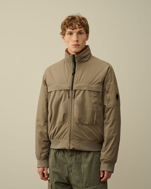 C.p. Company C.p.company Pro-tek Bomber Padded Jacket In Brown