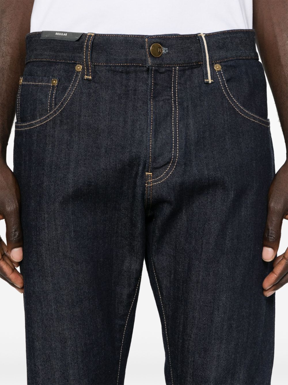 Pt Torino Turn-up Hem Straight-leg Jeans In Black