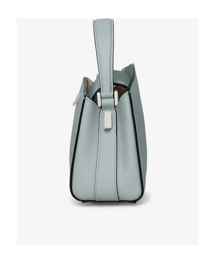 Valextra Brera Micro Crossbody Bag In Gray