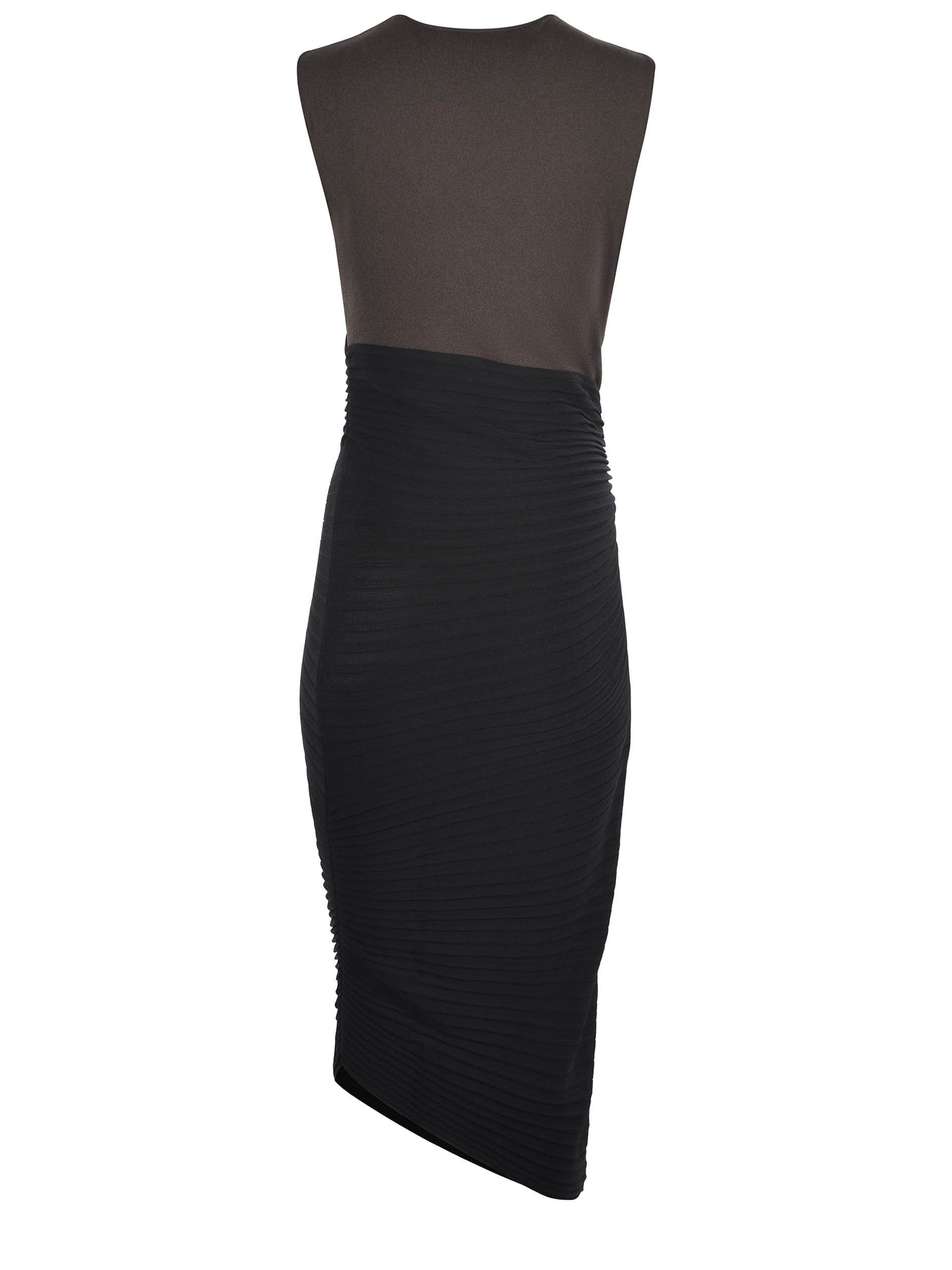 Philosophy Di Lorenzo Serafini Asymmetric Knitted Dress In Black