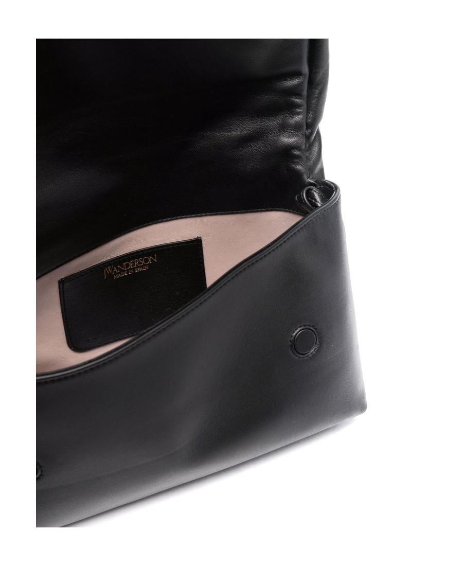 Jw Anderson Nano Twister Chain-linked Crossbody Bag In Black