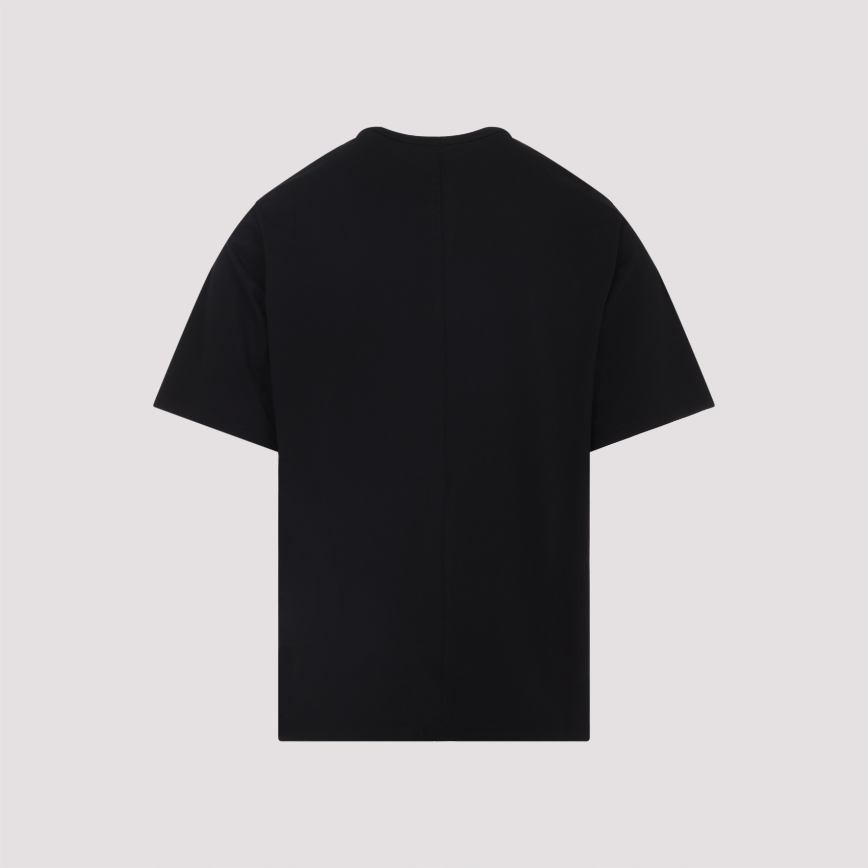 Rick Owens Short-sleeve Round-neck T-shirt In Black