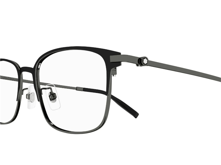 Montblanc Eyewear Square Frame Glasses In Black
