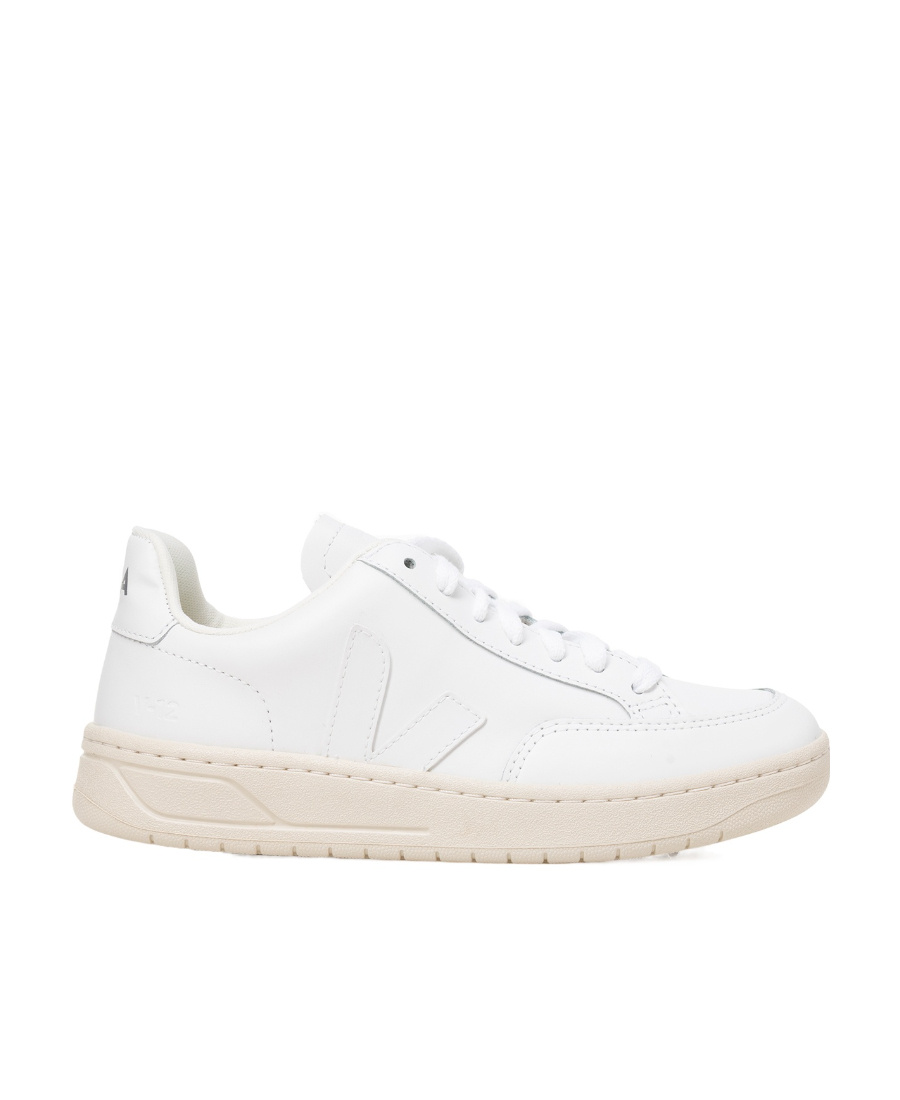 Shop Veja Logo Low-top Casual Shoes In White