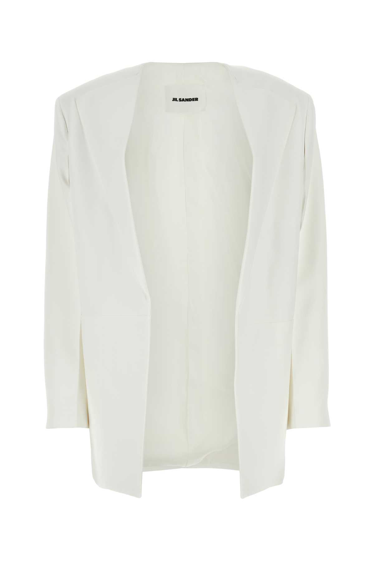 Jil Sander Women's Viscose Blazer In White