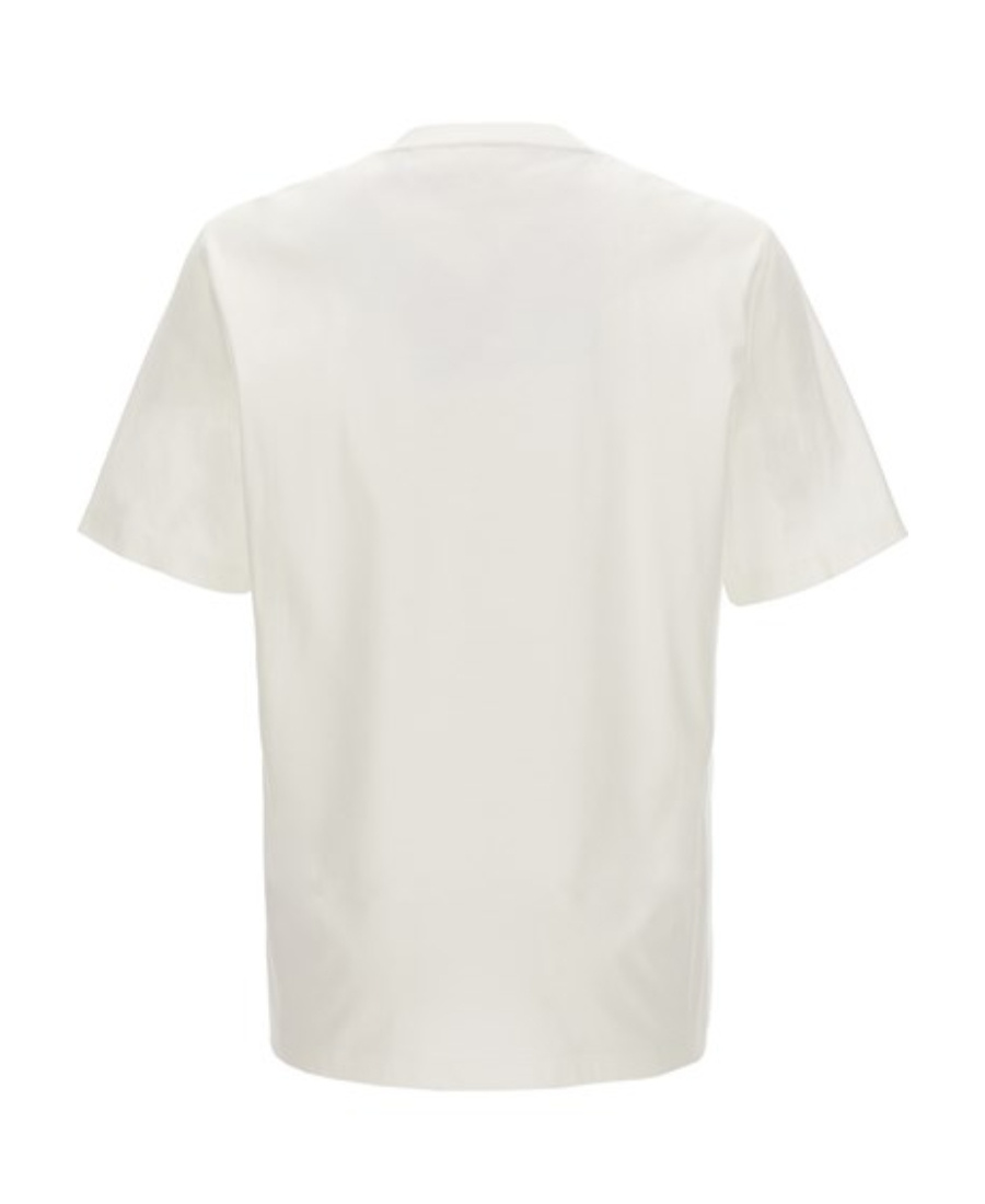 Brunello Cucinelli Logo Detailed Crewneck T-shirt In White