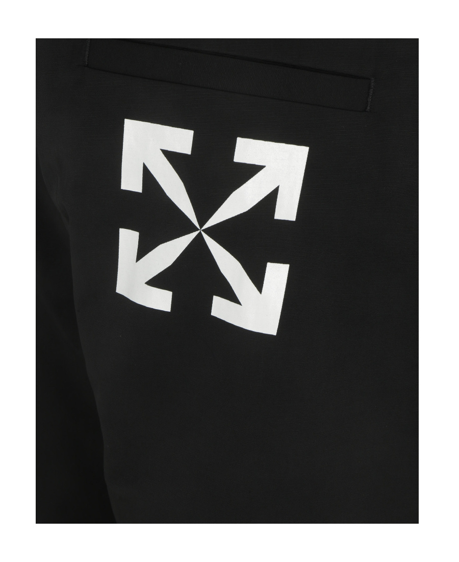 Off-white Arrows-print Straight-leg Trousers