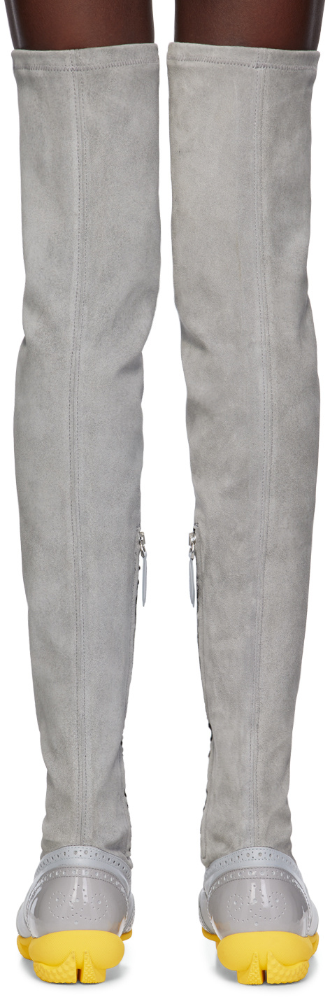 Kiko Kostadinov Sonia High Boots Fog In Gray