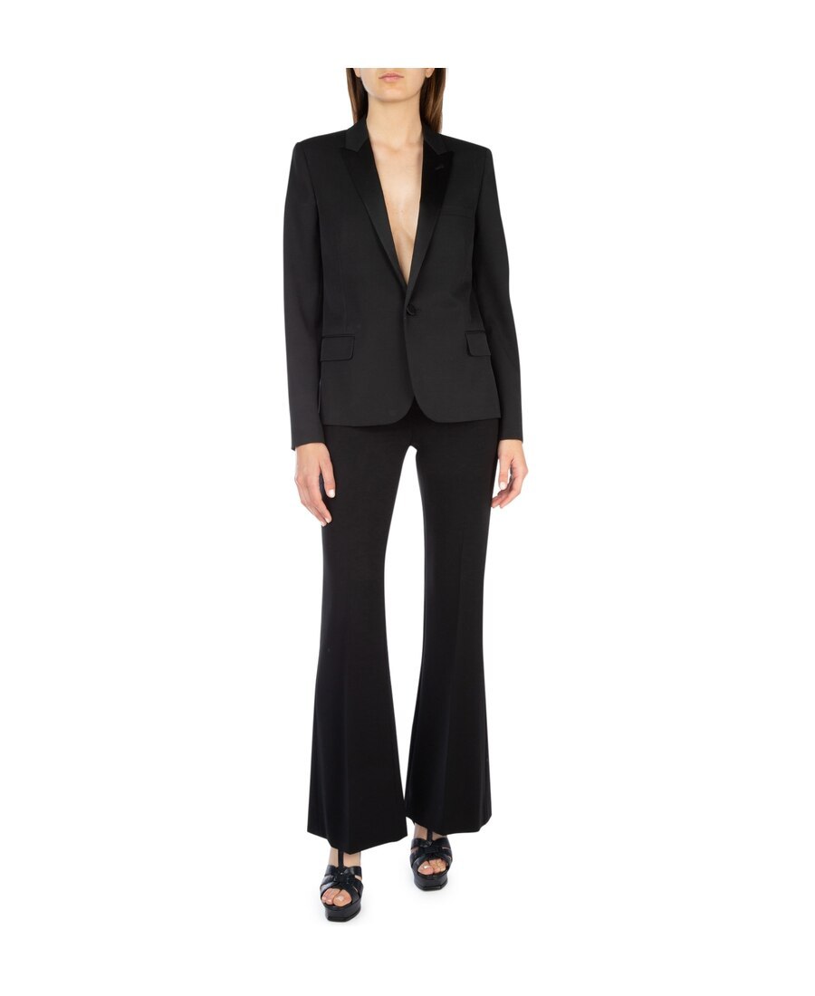 Saint Laurent Single-breasted Blazer In Black