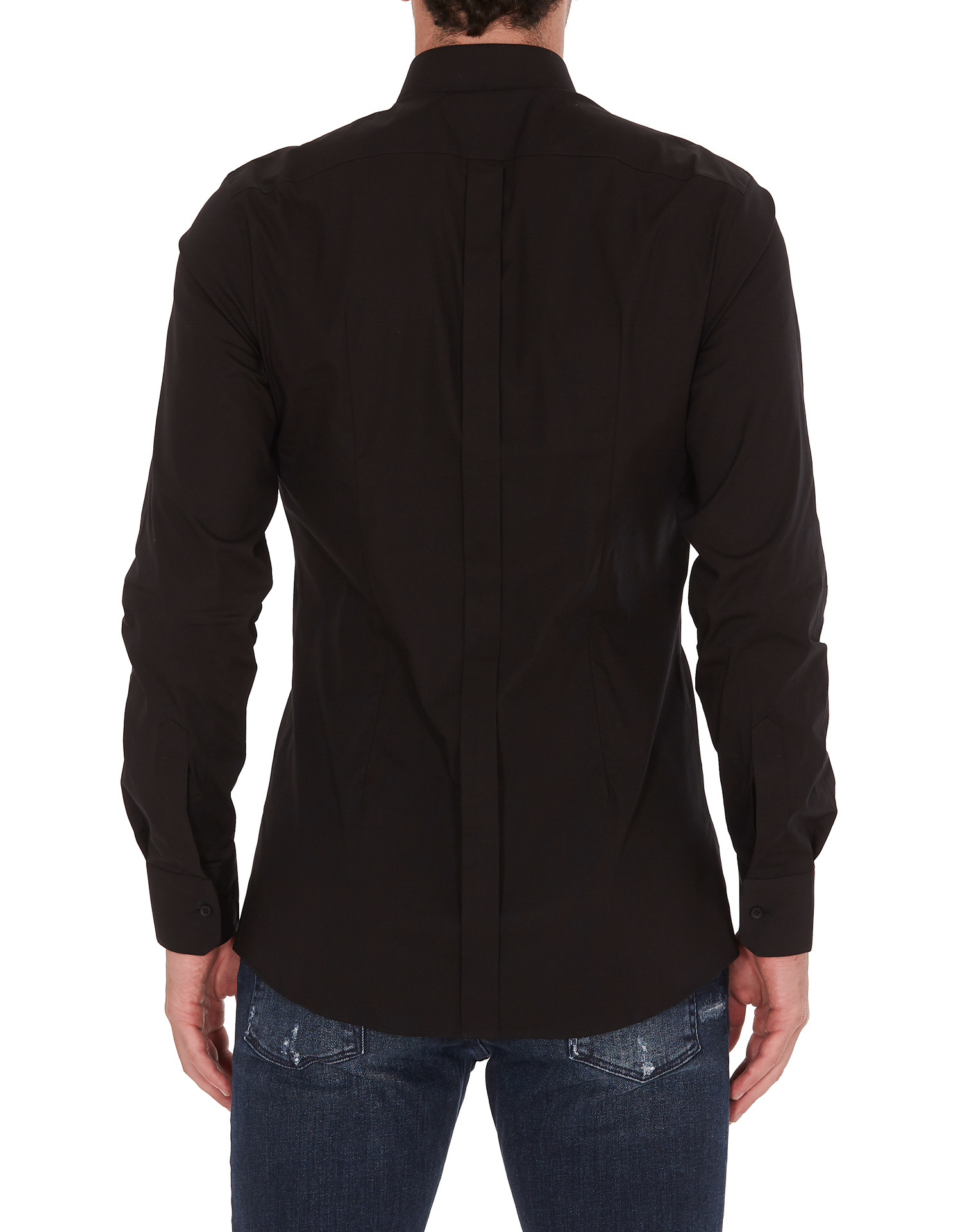 Dolce & Gabbana Classic Plain Shirt In Black