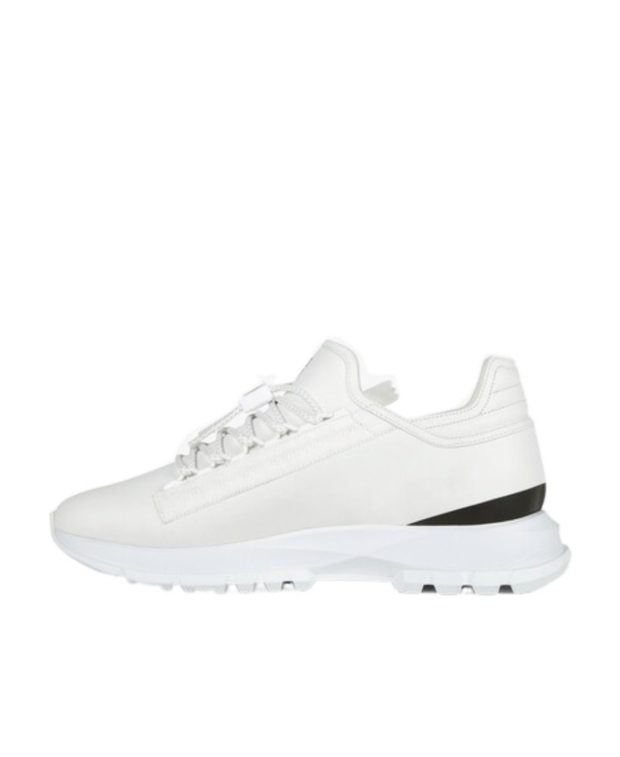 Shop Givenchy Spectre Runner Sneakers In Leather With Zip In White