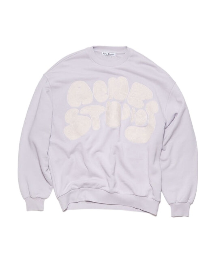 Acne Studios Embroidered-logo Sweatshirt In White