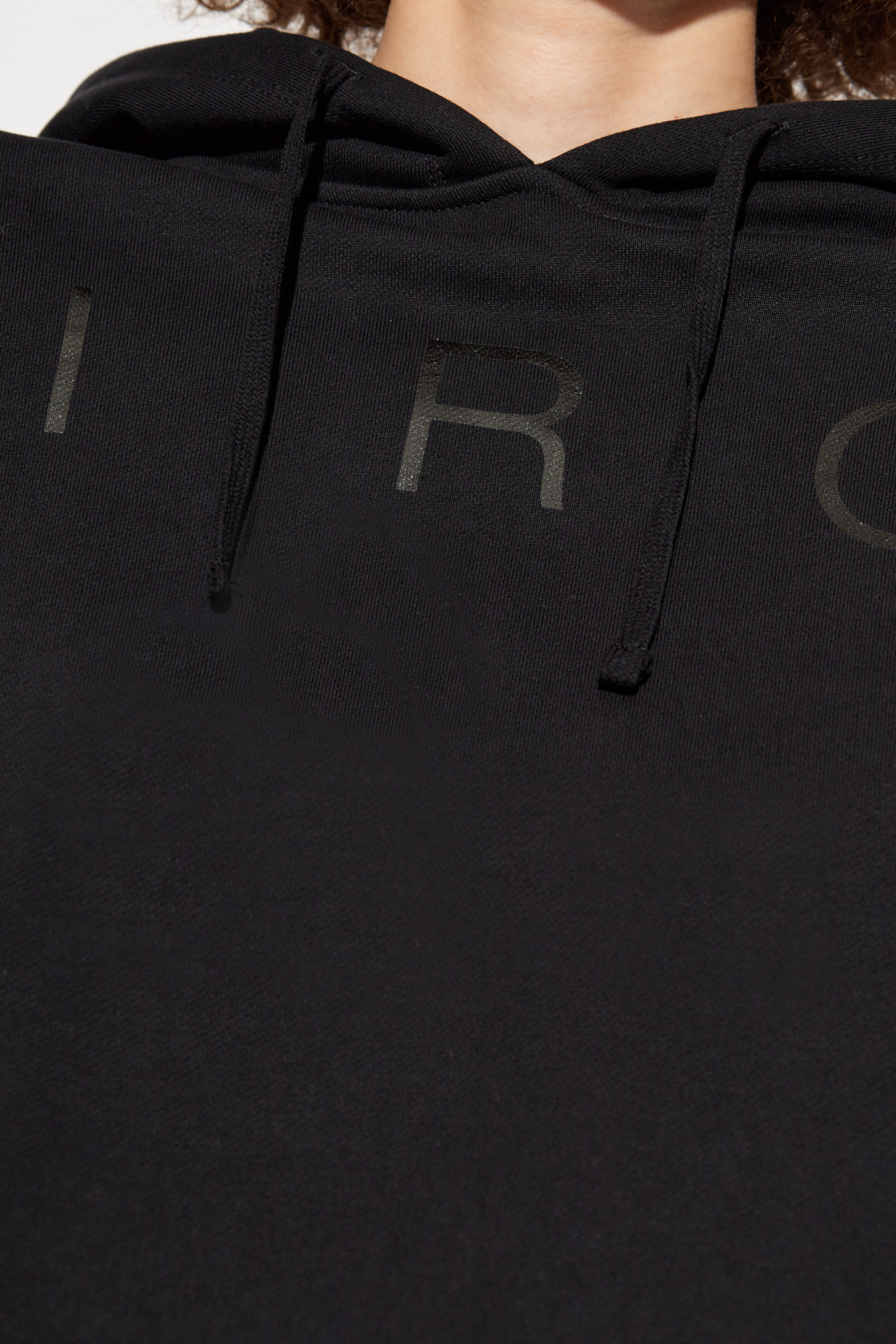 Iro Short Hooded Sweater In Black