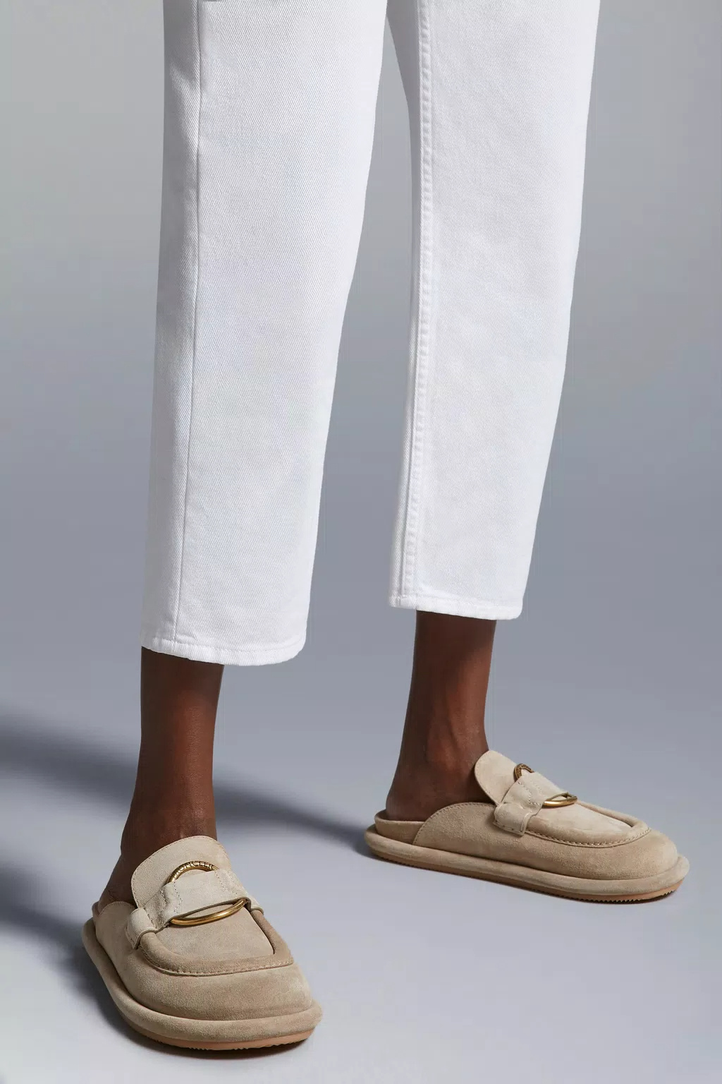 MONCLER BELL SUEDE MULES