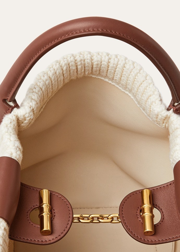 Loro Piana Small Bale Bag In White