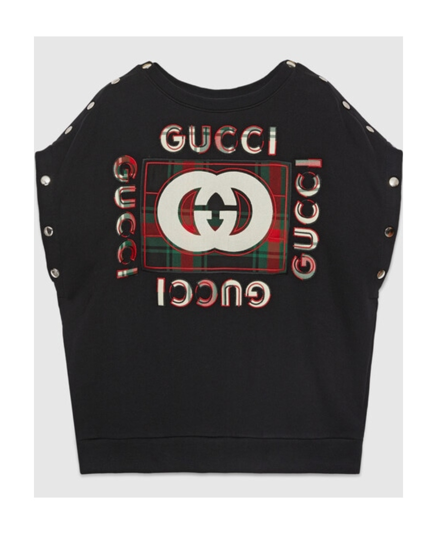 Gucci Retro Logo Sweater In Black