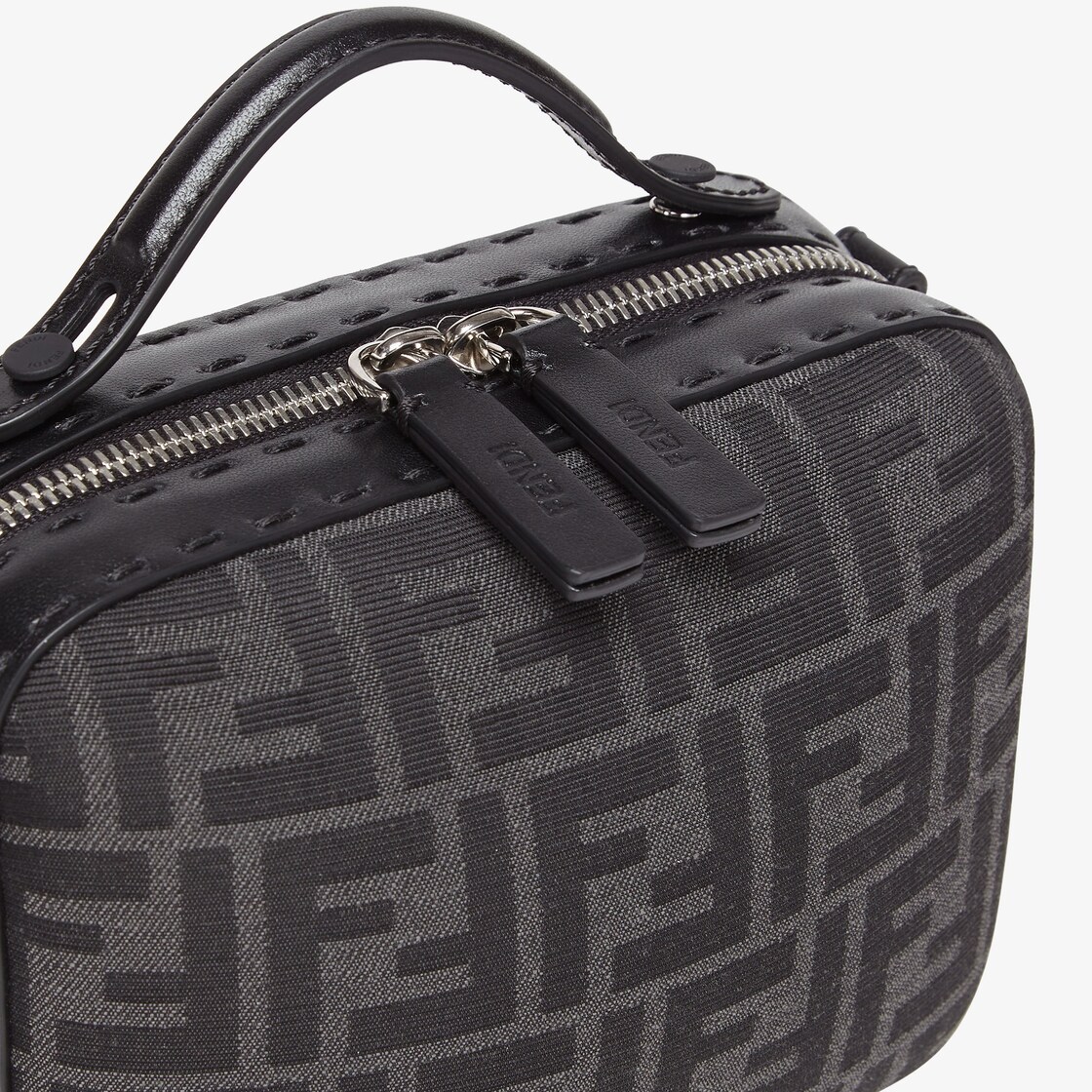 Fendi Ff Logo-print Tote Bag In Gray