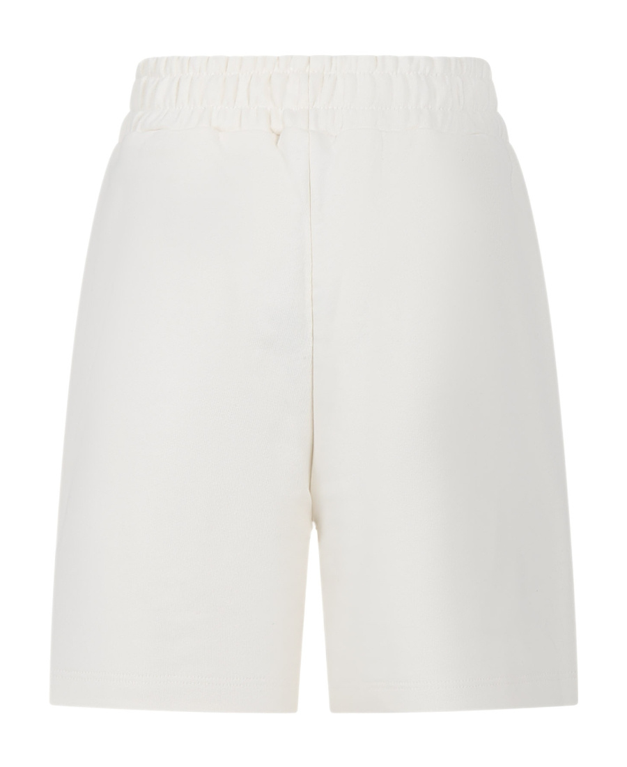 Msgm Embroidered-logo Cargo Shorts In White