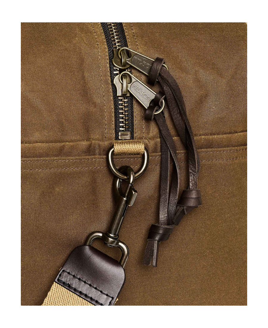 FILSON LOGO-PATCH COTTON DUFFLE BAG 