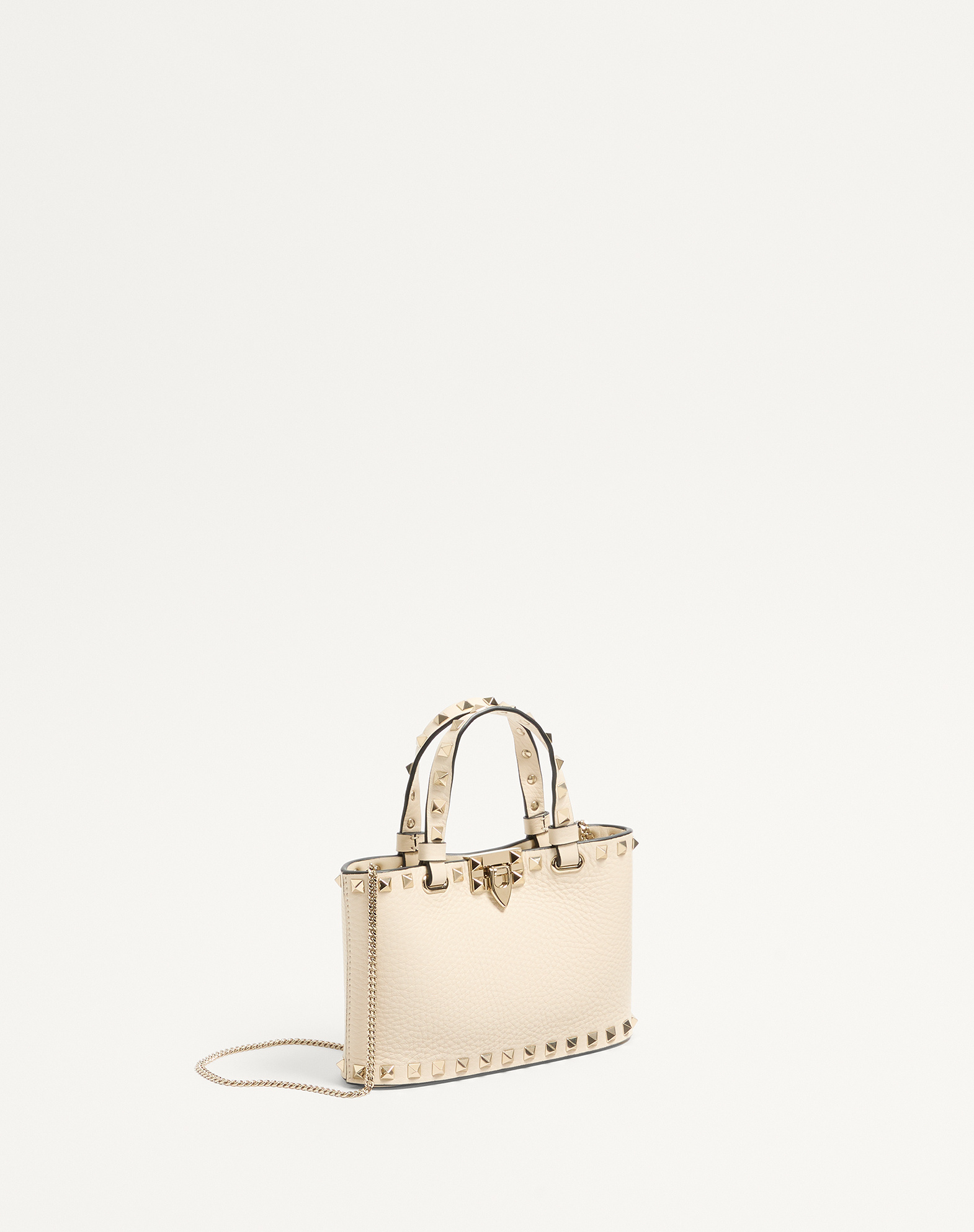 Valentino Rockstud Mini Leather Tote Bag