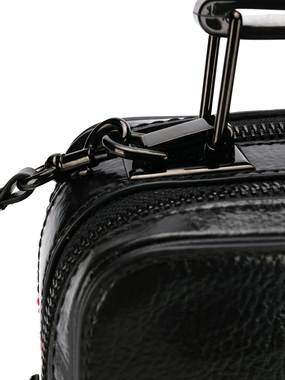 Marc Jacobs Logo Zipper Shoulder Bag In Pink