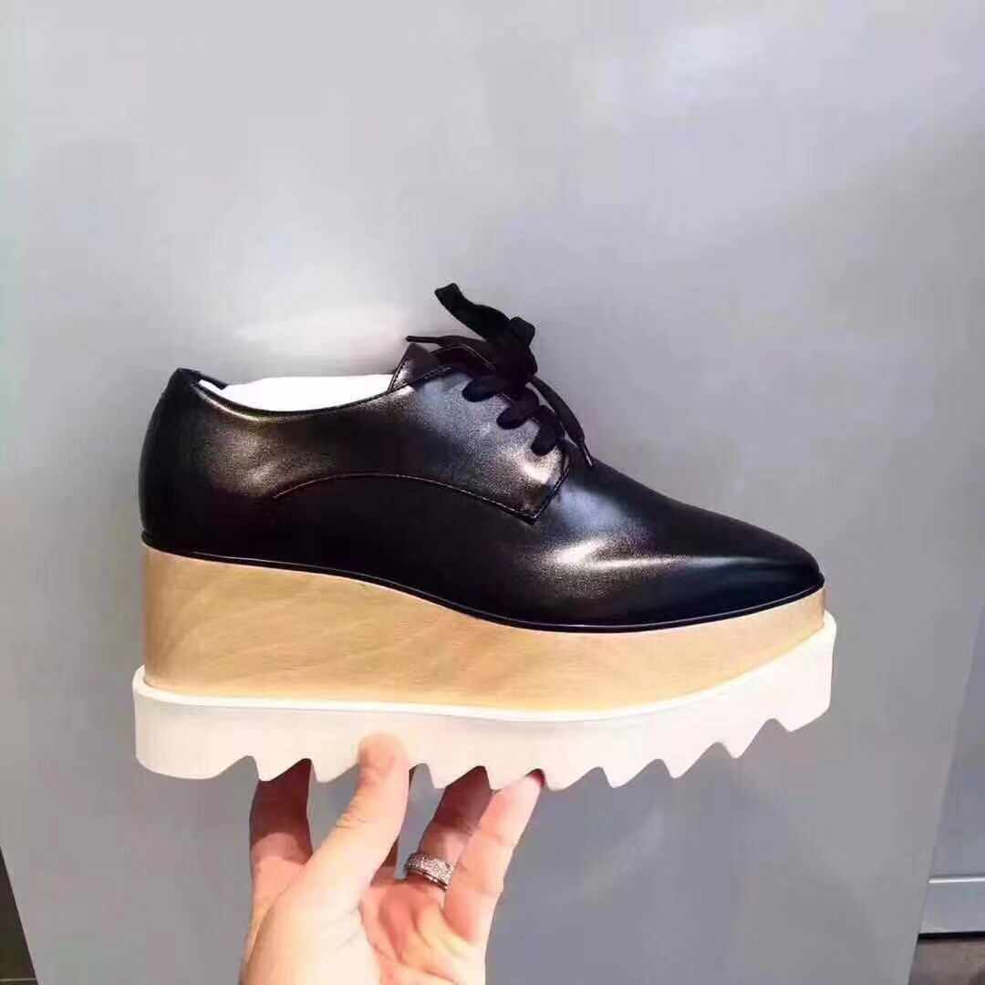 Stella Mccartney Black Elyse Oxfords In Black
