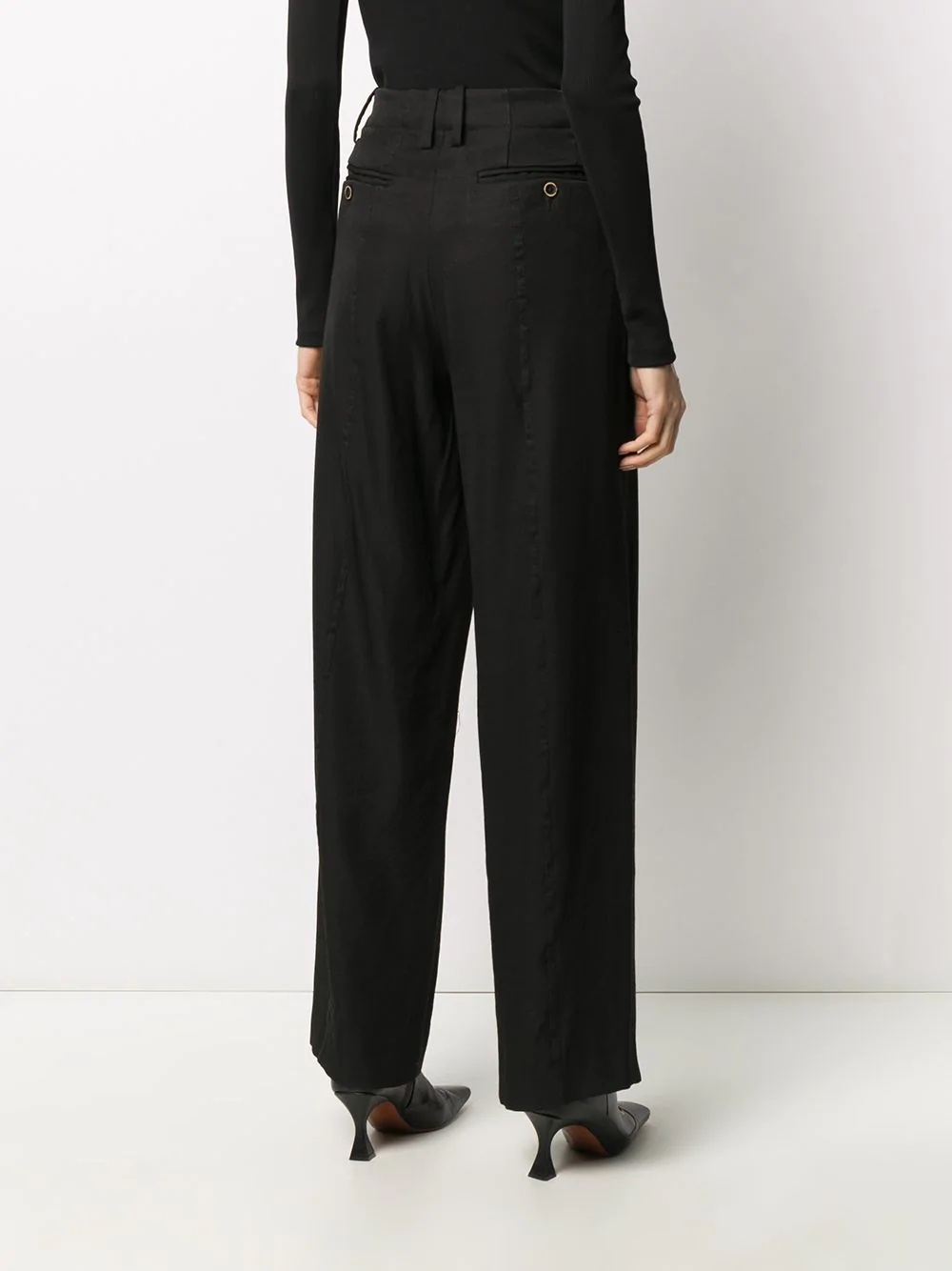 Uma Wang Wide-leg Trousers In Black