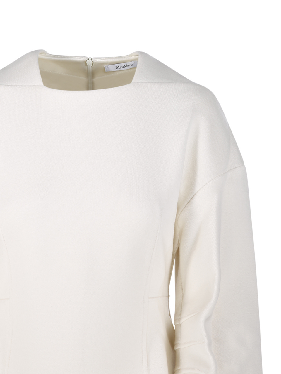 Max Mara Long-sleeved Sweater In White