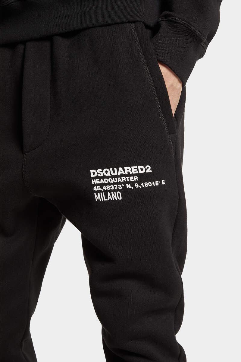 Dsquared2 Logo-print Slim-cut Track Pants In Black