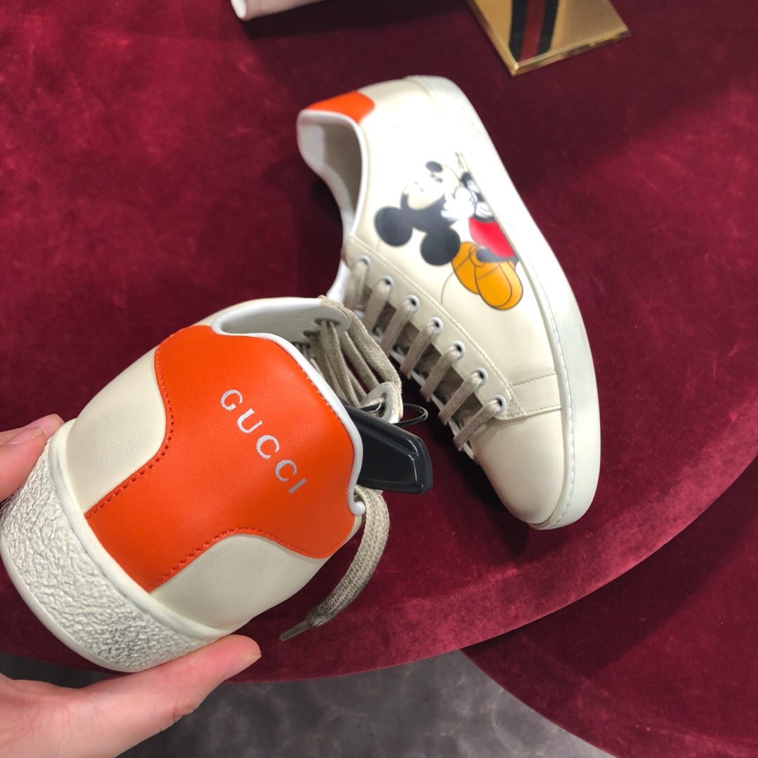 GUCCI X DISNEY MICKEY MOUSE ACE LOW-TOP SNEAKERS