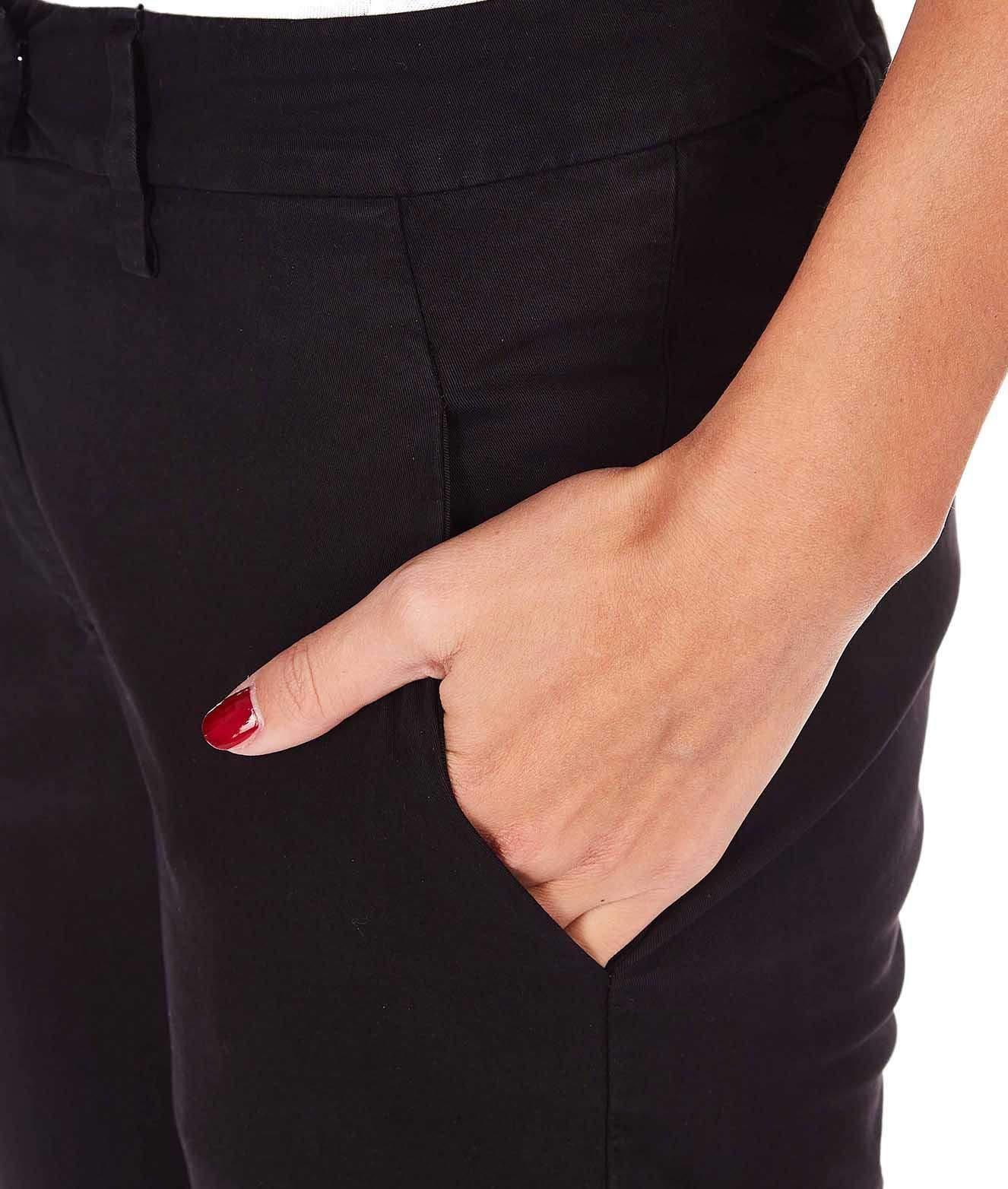 Dondup Straight Casual Pants In Black