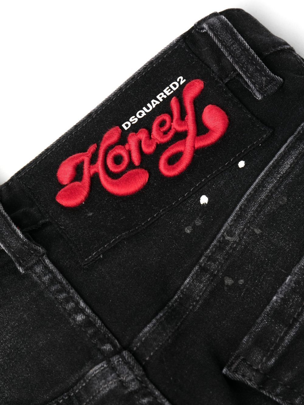 Dsquared2 Distressed-effect Flared Jeans In Black