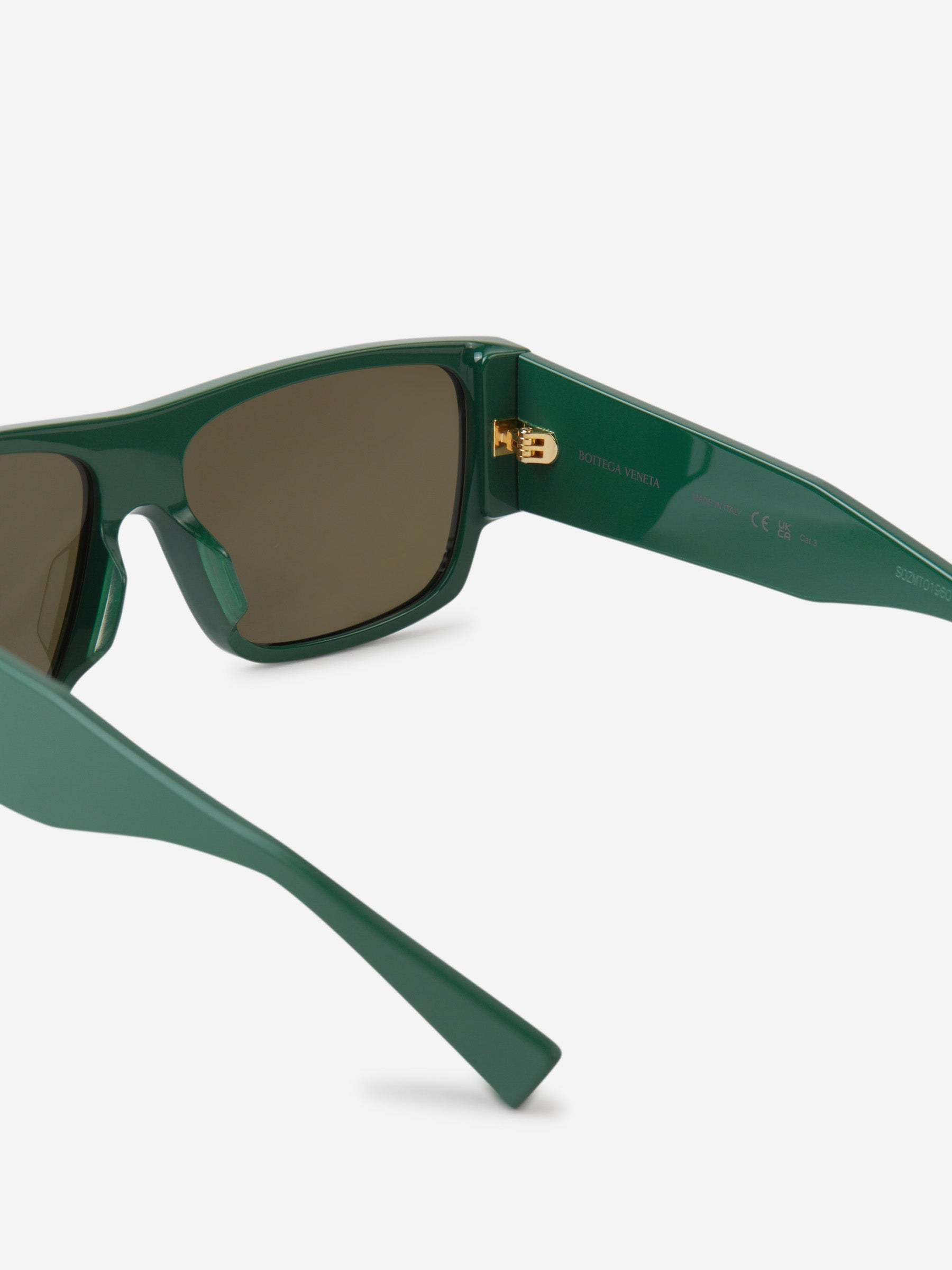 Bottega Veneta Square Sunglasses In Green