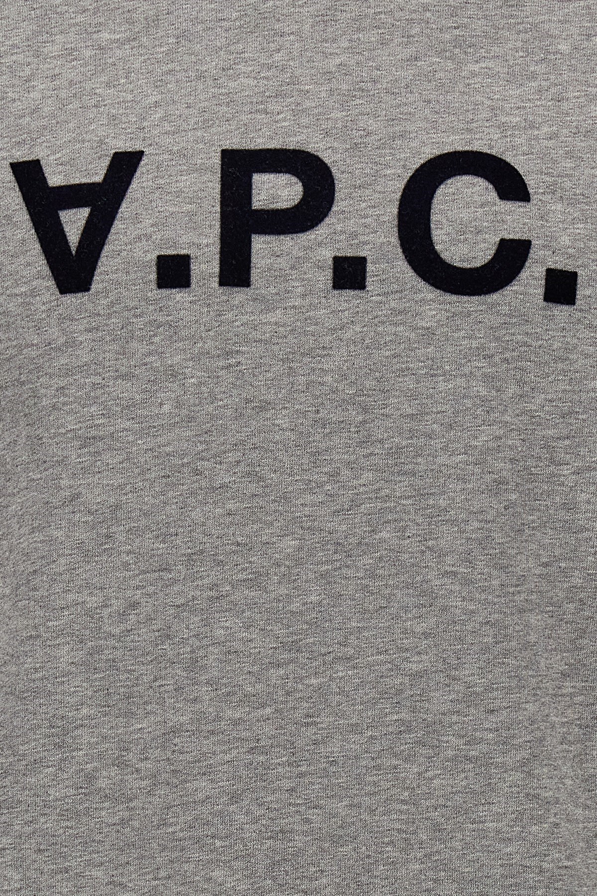 Apc Milo Logo-print Drawstring Hoodie In Gray