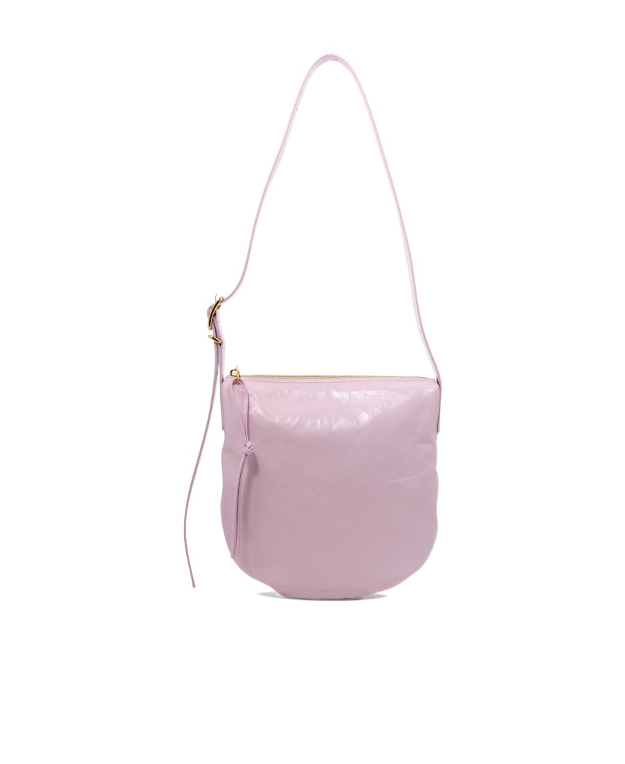 Jil Sander Moon Leather Shoulder Bag In Pink
