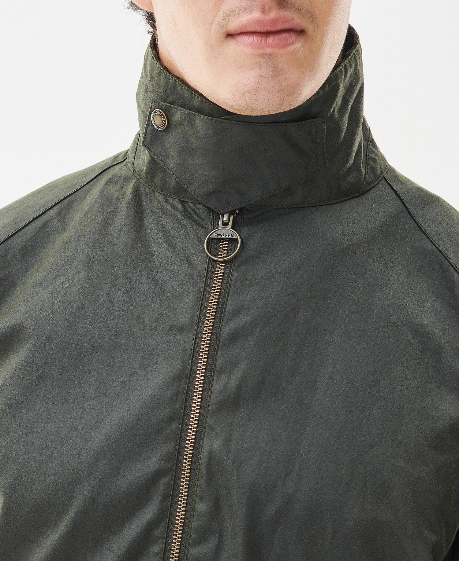 Barbour Bedale Coated-finish Jacket In Black