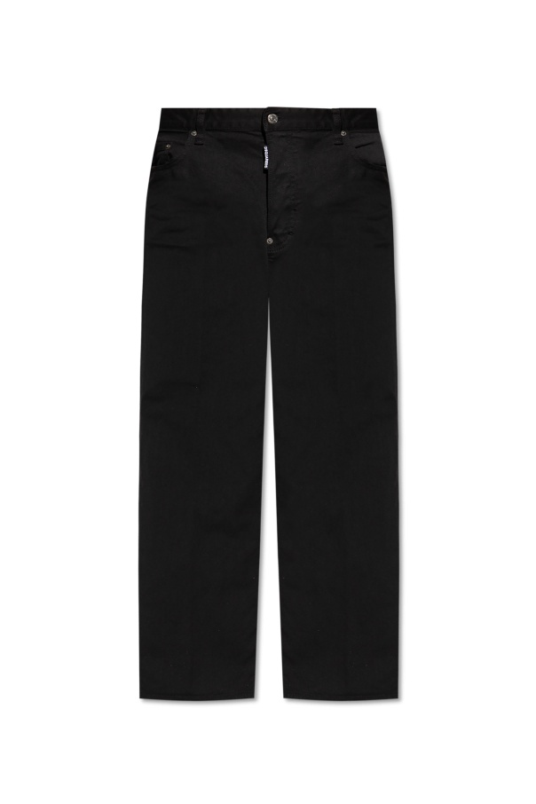 Dsquared2 Jeans With Belt Loops In Black