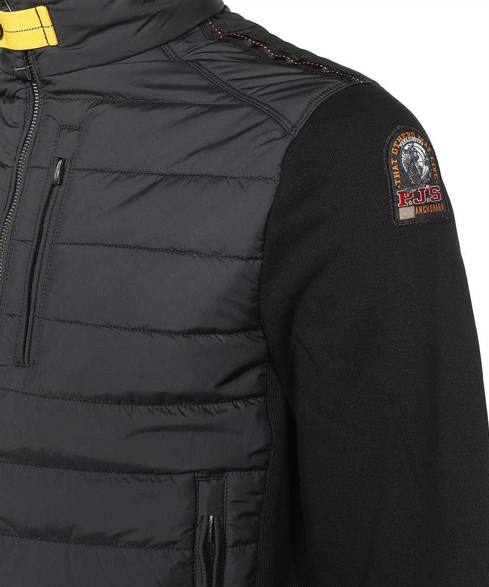 Parajumpers Appliquéd Quilted Shell-paneled Wool-blend Jacket In Black