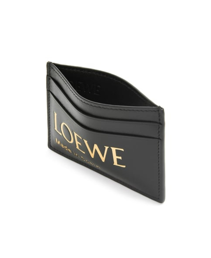 LOEWE EMBOSSED LOEWE PLAIN CARDHOLDER IN SHINY NAPPA CALFSKIN
