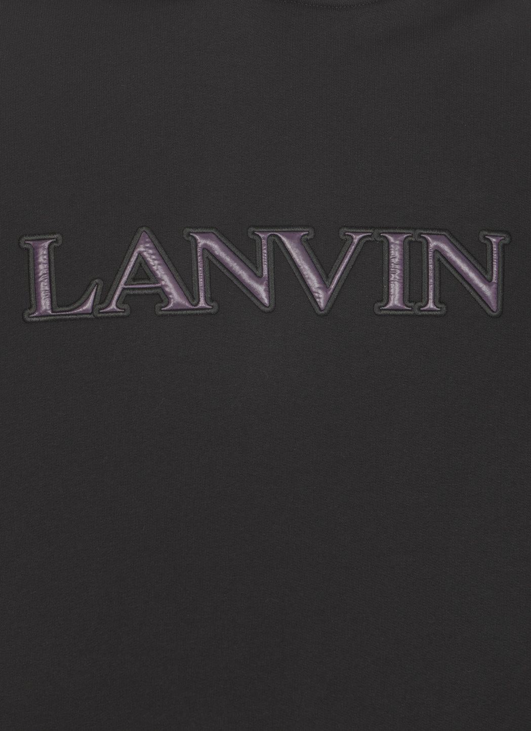 Lanvin Man Sweatshirt Black Size M Cotton In Black